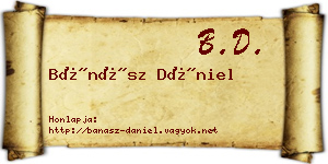Bánász Dániel névjegykártya